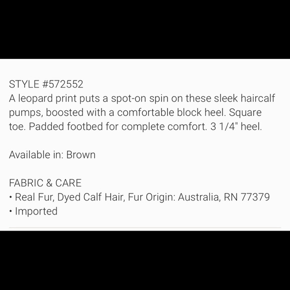 Ann Taylor Block Heel Haircalf Missy Pump in Leopard Size 7.5 - Picture 9 of 9